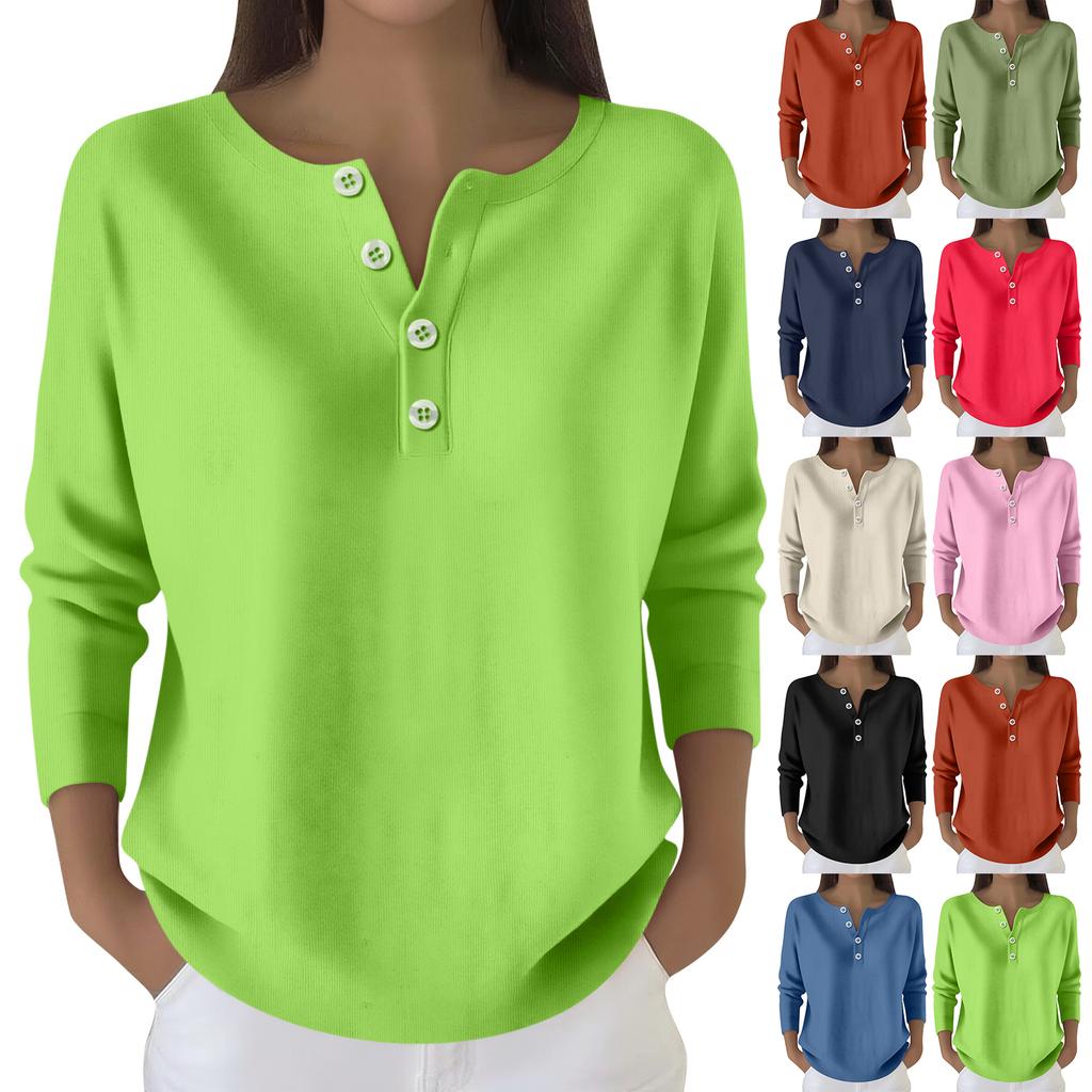 Women's Fashion Long Sleeve Christmas Snowflake Print Top Elegant Casual Top