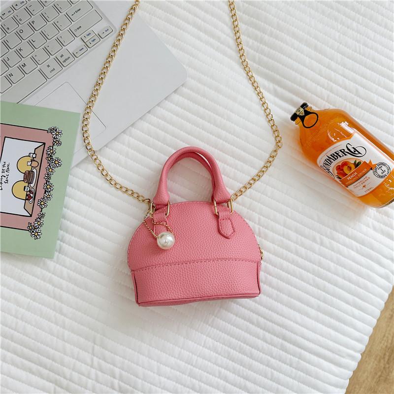 Trendy Pu Leather Mini Shell Bag For Kids Available In Multiple Colors For Fashion