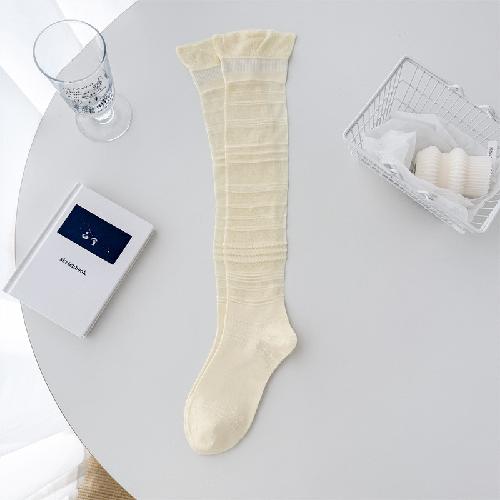 

Women s Stockings Spring and Summer Thin Calf Socks Stockings Ballet Style JK School Girl Solid Color Knee Socks Stockings Gifts One Size
