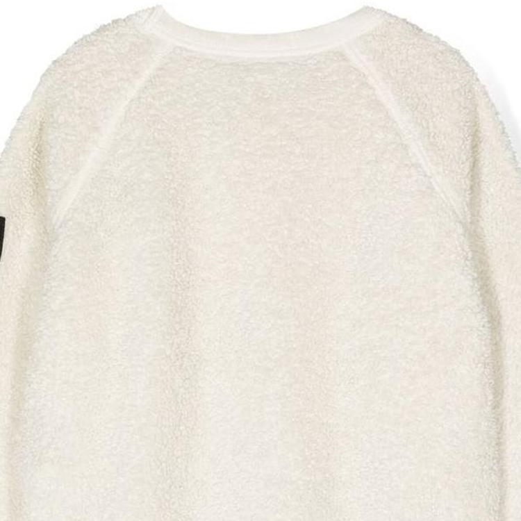 STONE ISLAND Logo Patch Crewneck Sweatshirt Kids Sweatshirt Ivory 771660143-V0097