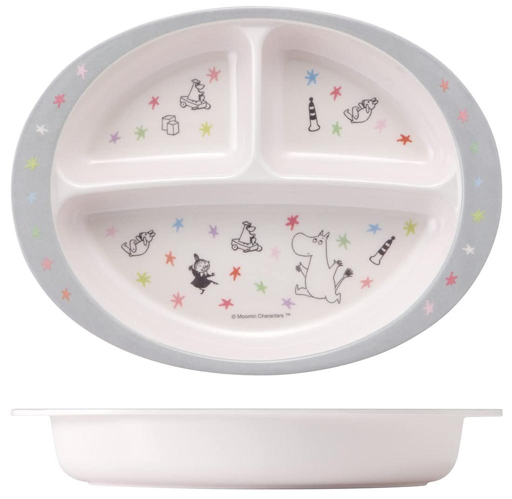 Skater Plate Melamine Lunch Plate Dish Moomin Star 750ml Children's M370-A