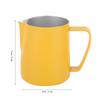 600ml Stainless Steel Milk Frothing Cup Jug Pitcher Latte Art for Home Coffee Shop UseYellow