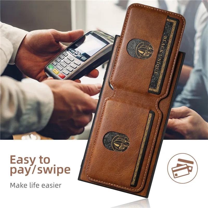 Multifunctional Magnetic Leather Phone Case For Samsung Galaxy S26 Ultra S25 Plus Ultra S24 S23 S22 Ultra Plus S21 Note20Ultra