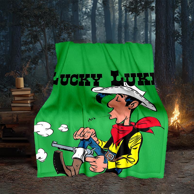 Luke Wild West Blanket Flannel Throw for Sofa, Travel, Camping, Livingroom, Office, Chair and Bed Soft and Warm Holiday gifts