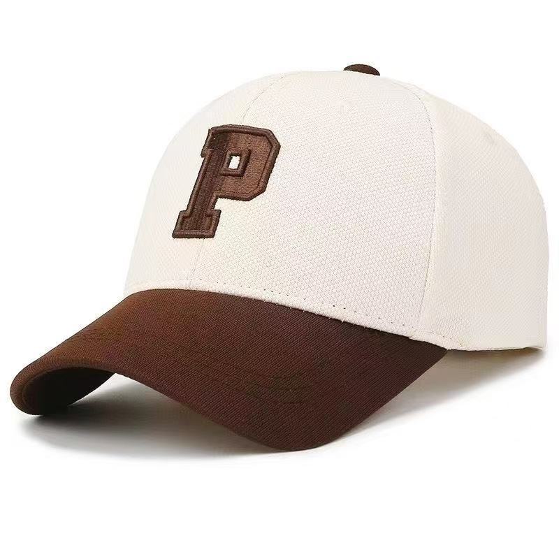 Classic Letter Embroidered Baseball Cap With Sun Protection For Summer Casual Wear