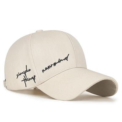En allsidig baseballcaps med broderte bokstaver En sportsolhatt En street-student baseballcaps