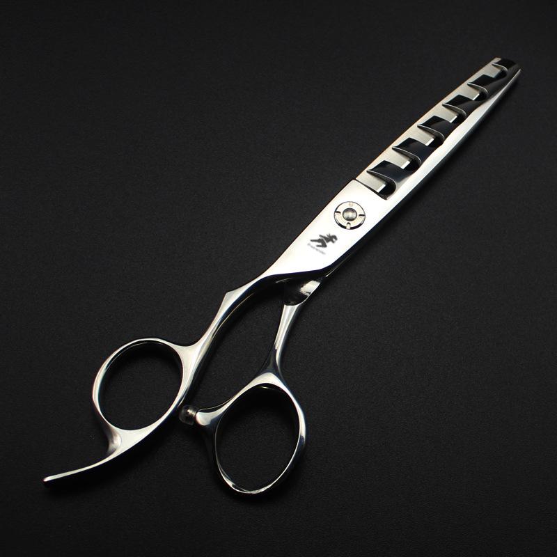 6.0 Inch Freelander Left-Hand Hole Scissors, Hair Scissors, Haircut Scissors With 6 Teeth, Thin Scissors, For Left-Handed People