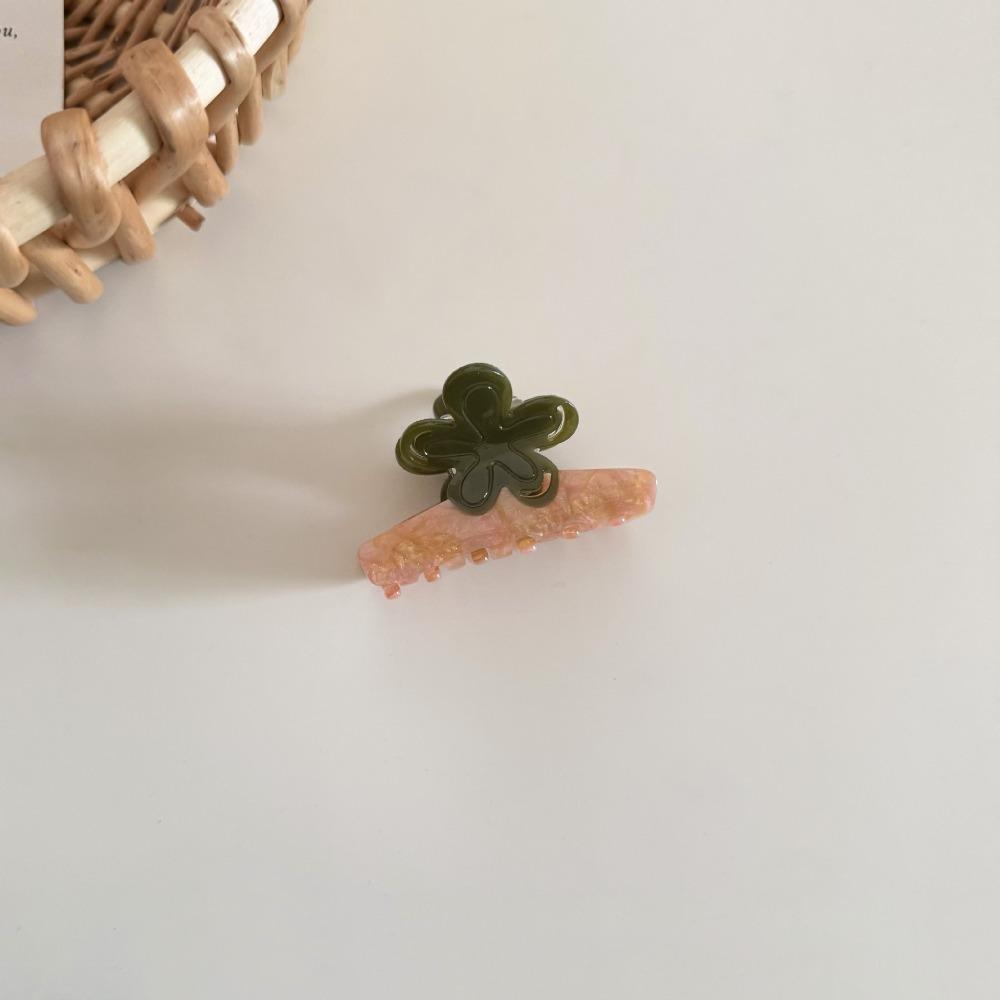 Cute Large Flower Flower Hair Claw Colorful Sweet Floral Half Up Hair Clip Crab Clip