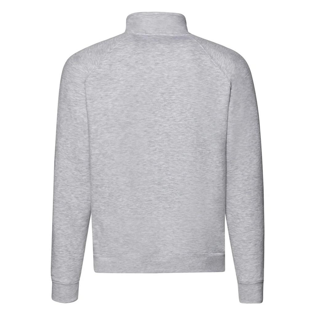 Fruit of the Loom Mens Premium Plain Quarter Zip Raglan Sweatshirt