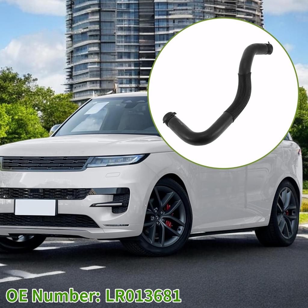 No.LR013681 Radiator Hose for Land Rover LR4 5.0L V8 2010-2013 Good Sealing Black Upper Coolant Water Hose Rubber 1 Pc