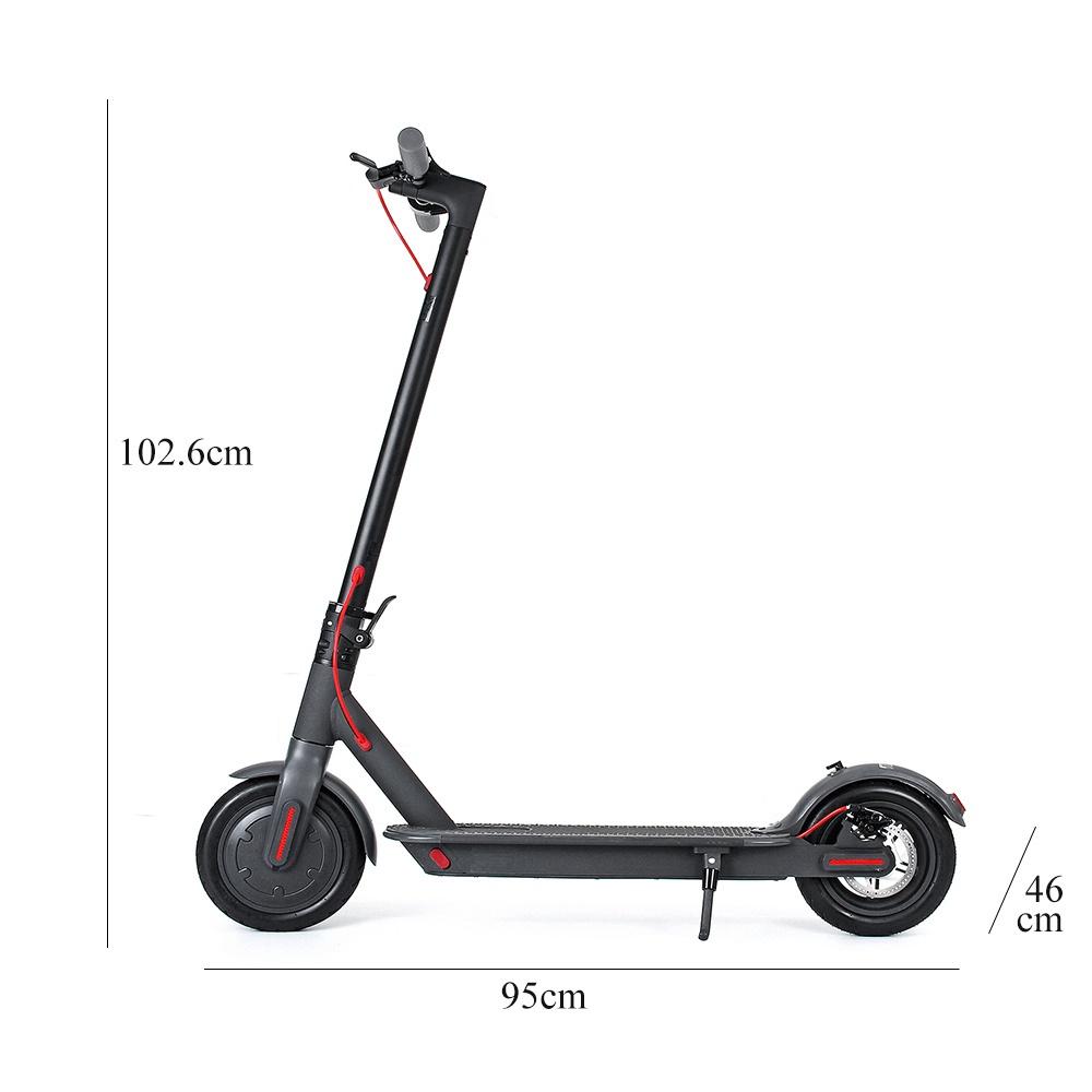 Trotineta Elétrica Dobrável para Adultos Bicicleta Elétrica 350W Preta Acessórios Trotinetes Bicicleta Elétrica