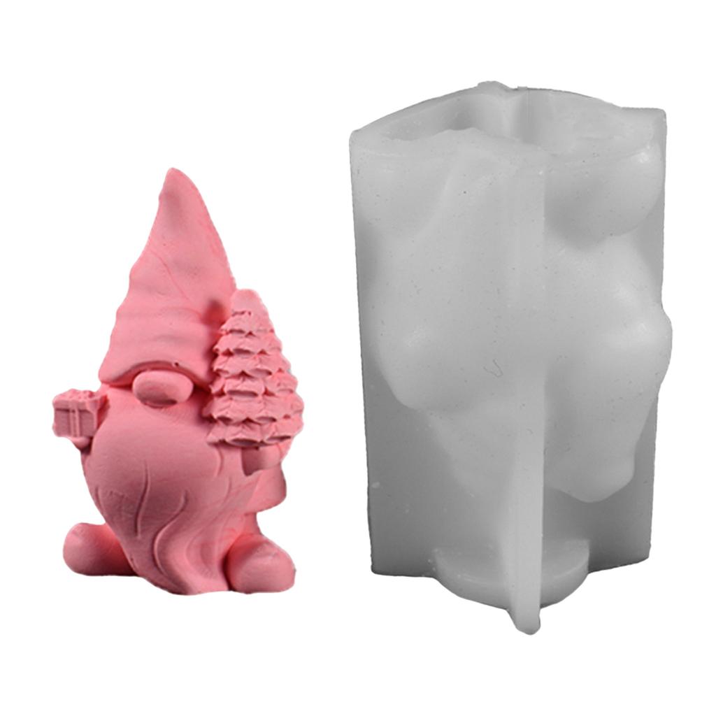 Flexible Silicone Mold Handmade Scented Candle Mould Santa Claus Shaped Aromatherapys Jewelry Mold Home Decorations