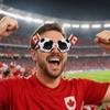 Soccer Fans Sunglasses, Football Events Stadium Sunglasses, Lightweight Football Frame, National Flag Sunglasses for Men Women Party Photo Props