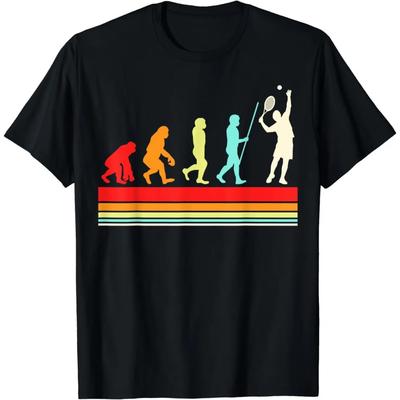 Padel Evolution Funny Padel Design Gift Idea Tenis Pádel Tennis T-Shirt Funny T Shirts Short T-shirt T Shirt for Men