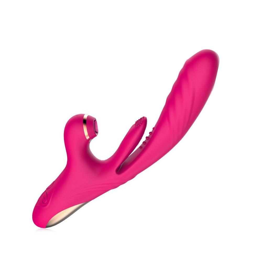 Wibrator Dildo Pchający 3 Pchający Wibrujący 10 Pulsujący 7 Ssący Wibrator z Zabawkami Dla Dorosłych, Wibrator Punktu G i Łechtaczki