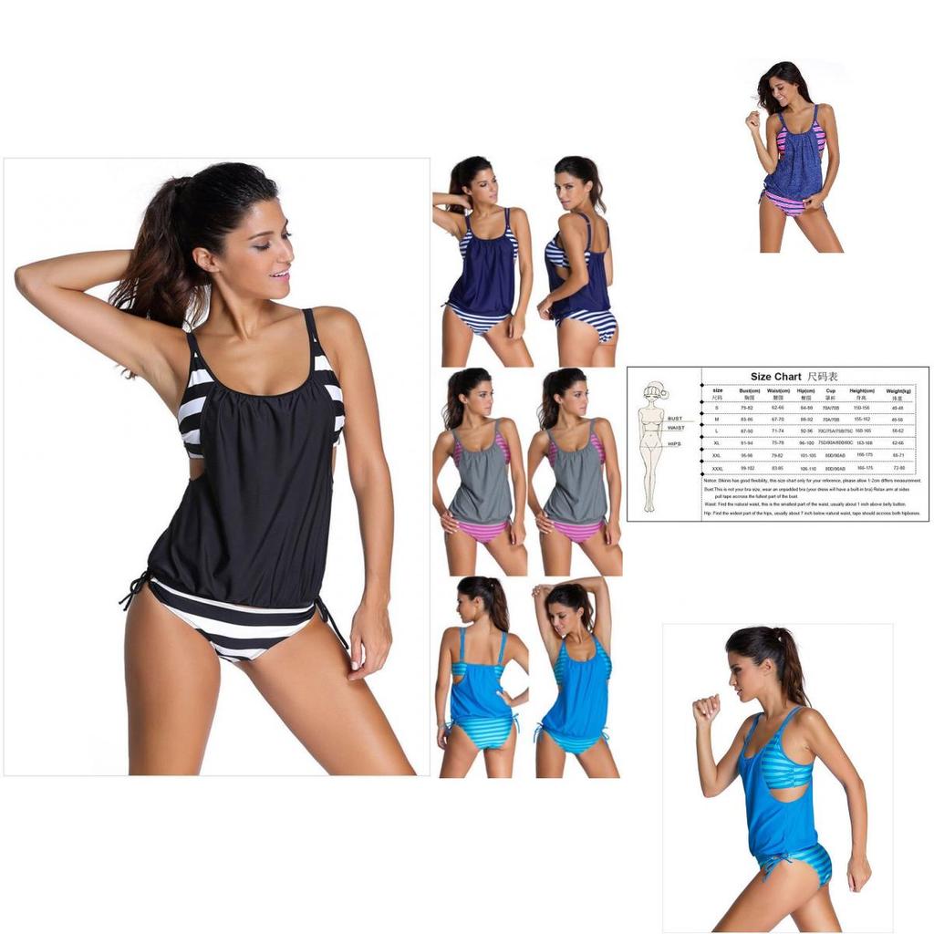 Premium Quality Women's Tankini Bikini Set With Push Up Padded Swimsuit For Beach Fun