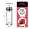 XN-6557 Double-Layer Borosilicate Glass Tea Cup