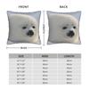 Seal Sea Cute White Pillowcase Polyester Cushion Cover Decoration  Pillow Case Cover Home Zippered 40X40cm