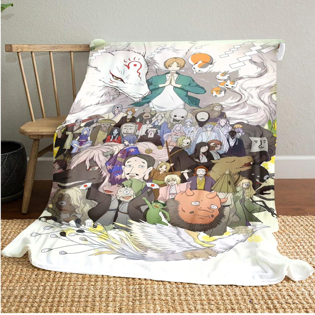Natsume's Book of FriendsPlush Blanket Soft Comfortable All Seasons Perfect Sofa Office Naps Outdoor Travel Makes Great Gift