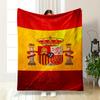 Spanish Flag Designed Flannel blanket for bedroom, living room, sofa, and nap