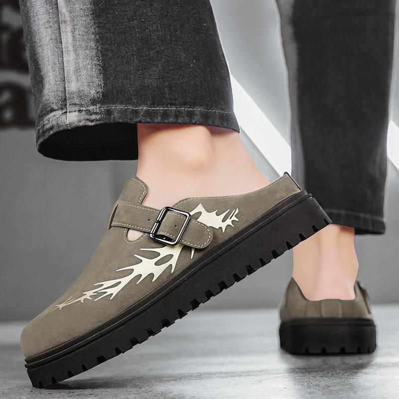 Fashion CYYTL Men Summer Slippers Casual Outdoor Shoes Breathable Sneakers Walking Hiking Loafers Luxury Designer Comfort Slides Fashion