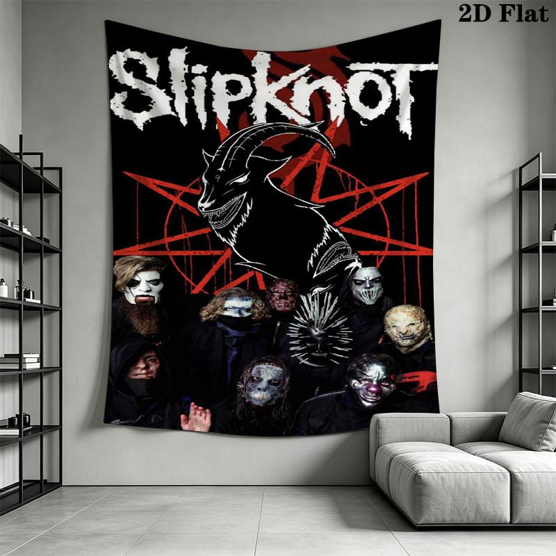 Slipknot Masters Tapestry Background Cloth Wallmounted Atmospheric Background Cloth Wall Covering Decoration Soft