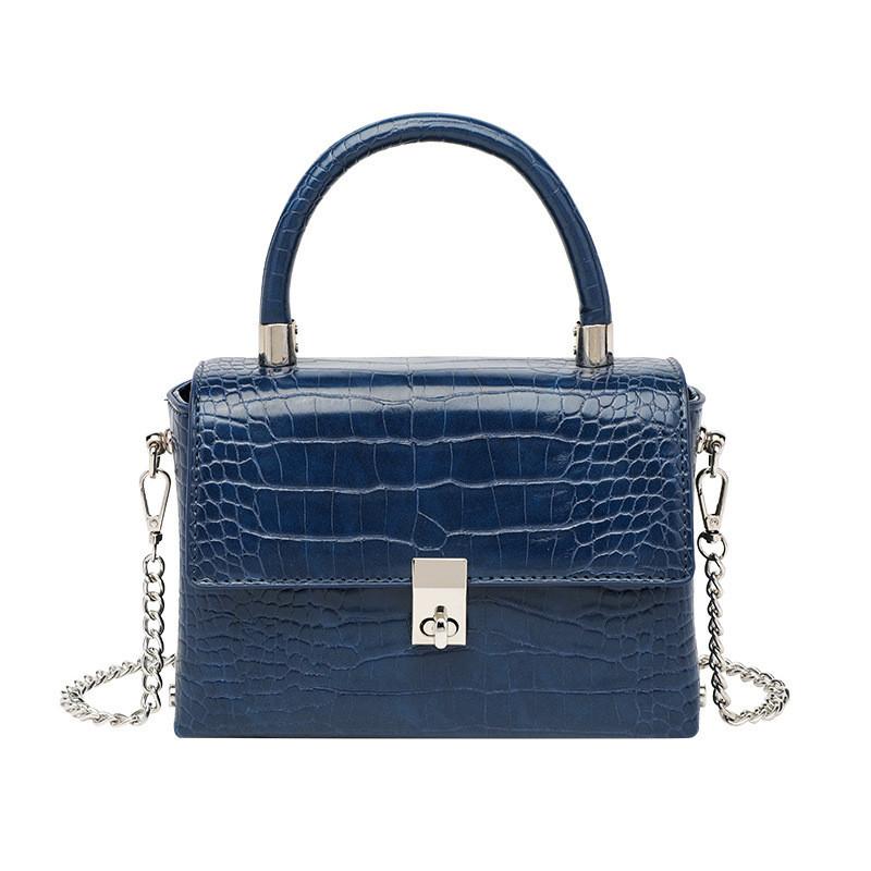 IELGY Женская текстурированная сумка на цепочке с крокодиловым узором — фото 5