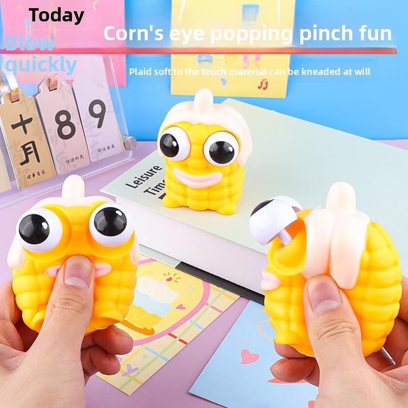 Eye Corn Fun Squeezing Toy Anxiety Relief Fine Motor Skills Development Ages All