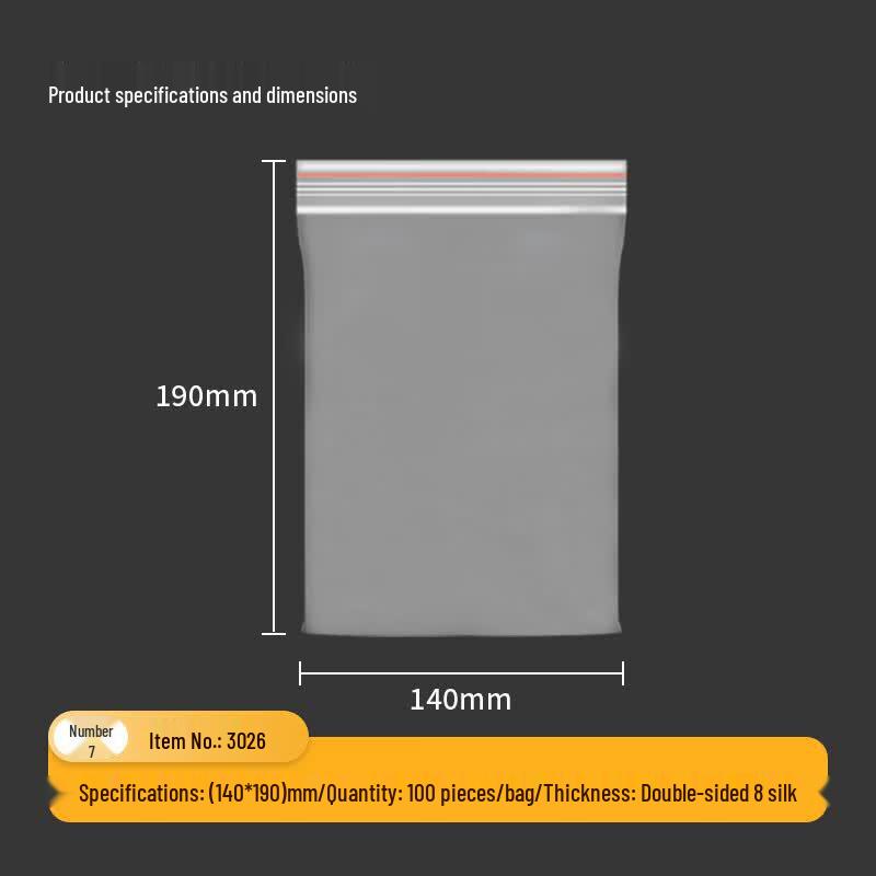 deli Transparent PE Food Sealing Bags