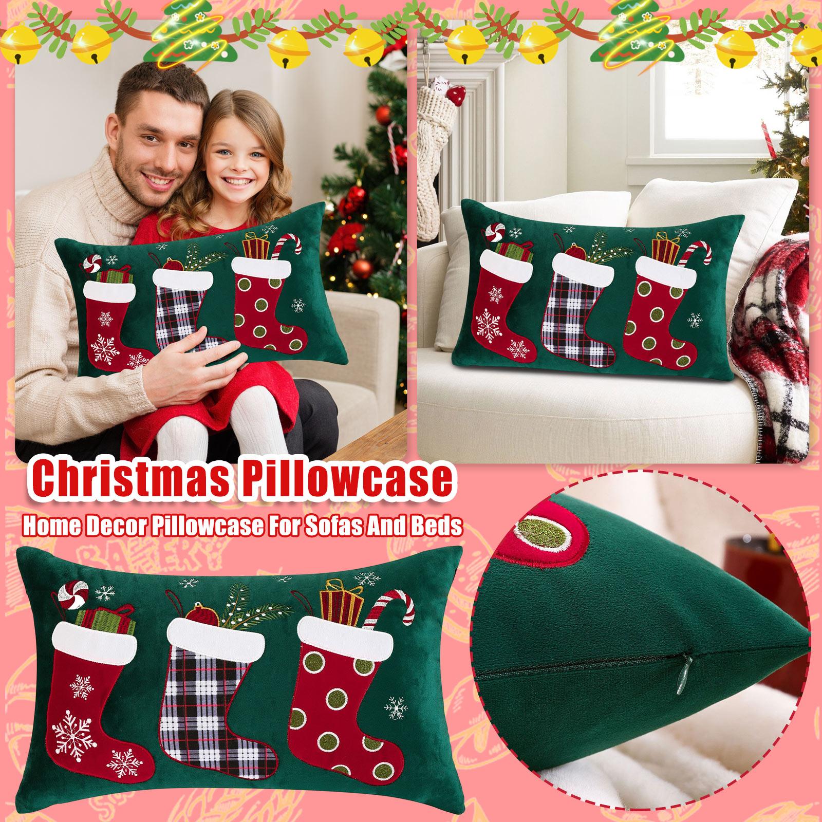 

30*50cm Christmas Pillowcase, Home Decor Pillowcase For Sofas And Beds One Size