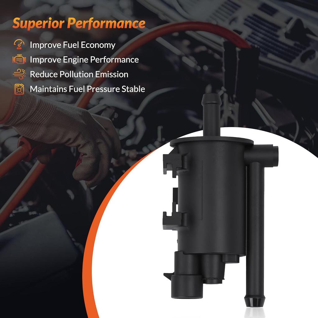 911-676 Vapor Canister Purge Valve Solenoid EVAP Compatible With Hyundai Sonata 2006-2014, Tucson 2010-2015, Santa Fe 2010-2012, Genesis Coupe & Kia