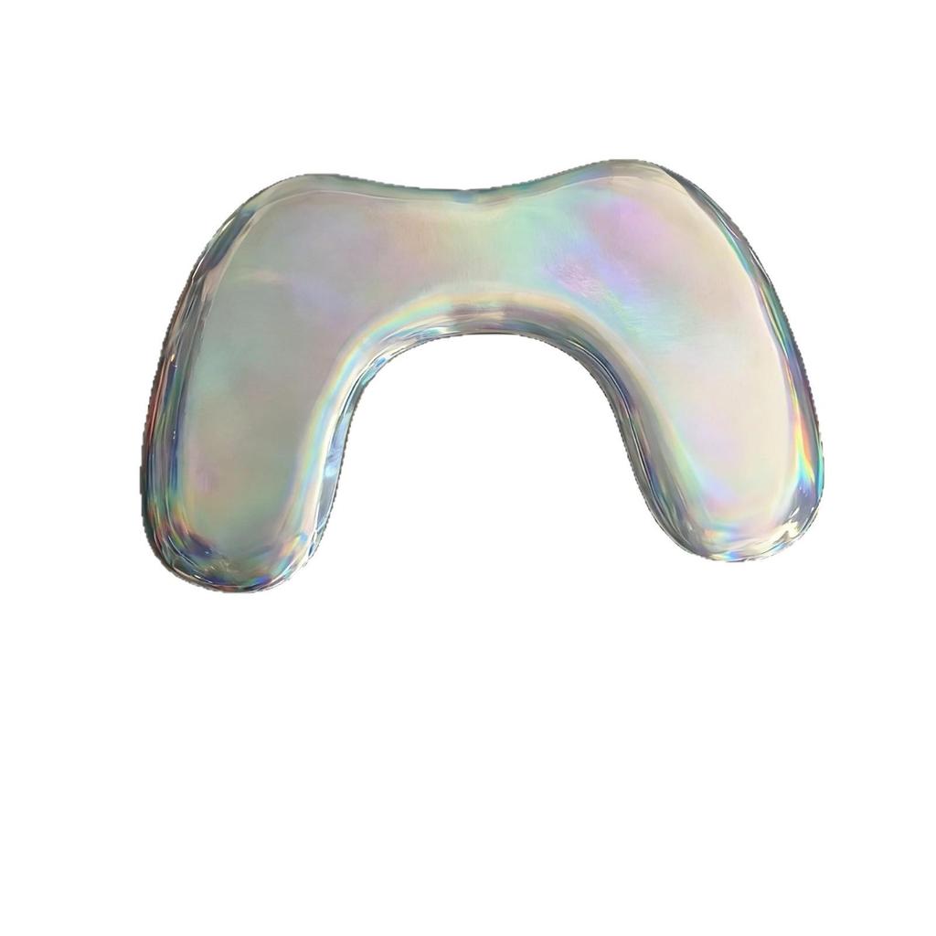 Stain-Resistant U-Shaped PU Leather Nail Art Hand Rest with Reinforced Base, Easy To Clean