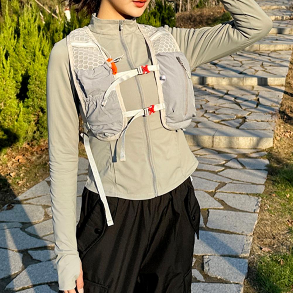 Running Water Bottle Storage Vest Lightweight Running Vest Reflective Hydration Water Chest Pack Breathable Cycling Vest With Ph
