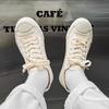 Summer Korean Version Breathable Canvas Shoes Men'S Niche Design Sense Cream White Shoes Retro Sports Couple Shoes