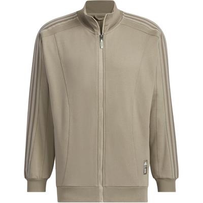 Wuji Bluza rozpinana Jednolity kolor Stójka Wygodna Luźna Retro Kurtka sportowa Kurtka z długim rękawem Kurtka męska Brązowa JI8704