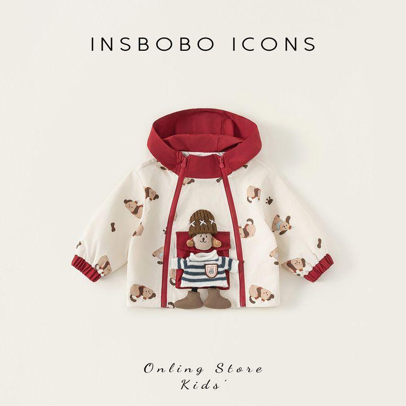 Girls  Outwears 2026 Spring New Kidsren s Clothing Kidsren s Hooded Tops Baby Spring Clothes Fashionable Boys  Spring & Fall Clothes Beige 140