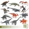Detailed Mini Dinosaur Statues Triceratops Stegosaurus Velociraptor Pterosaur For Collection