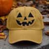 UV Protection Embroidered Pumpkin Hat Breathable Sunshade Cap Fashion Halloween Baseball Cap  Party
