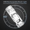 Mini LED Clip on Book Light Rechargeable Flip Mini LED Book Light Dimmable 5 Color Light Clip Desk Light Office