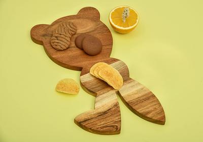 Wood Cutting Board for Kitchen, Wooden Charcuterie Boards, Food Serving Board, Organic Cheese Bunny Shaped Wood Serving Platter