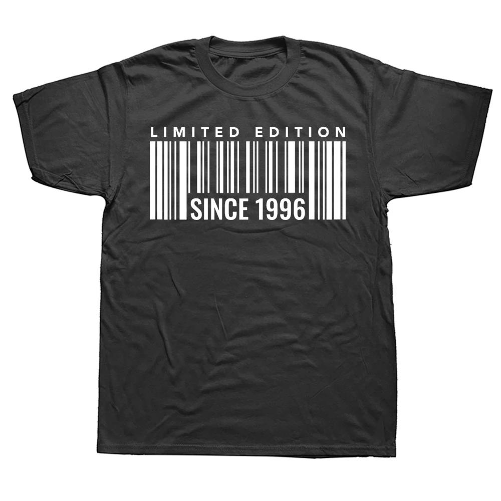 Limited Edition Since 1996 Barcode T Shirts Cotton Streetwear Short Sleeve Birthday Gifts Summer Style Tshirt Unisexs Clothing