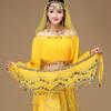 with Gold Color Coin Women Belt Skirt Tassel Belly Dance Belt Fashion Waist Chain  Show Costumes
