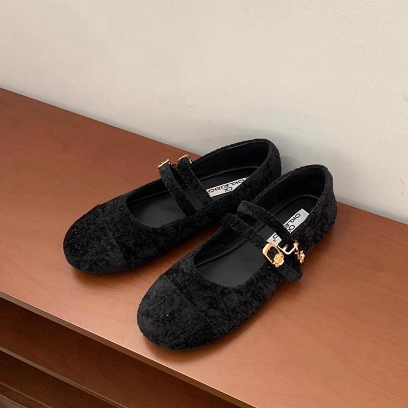 Fashion SUOJIALUN 2025 New Brand Women Flat Shoes Fashion Round Toe Ladies Elegant Mary Jane Shoes Soft Flat Heel Dress Boat Shoes