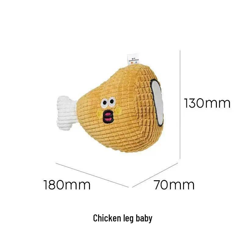 Giocattolo sonoro in peluche resistente per cani - Compagno resistente al morso per Bulldog Francesi, Golden Retriever e altri