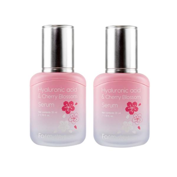 FarmStay Hyaluronsäure- und Kirschblüten-Toner 150 ml, Emulsion 120 ml, Serum 35 ml, Creme 55 ml  (15 Optionen)