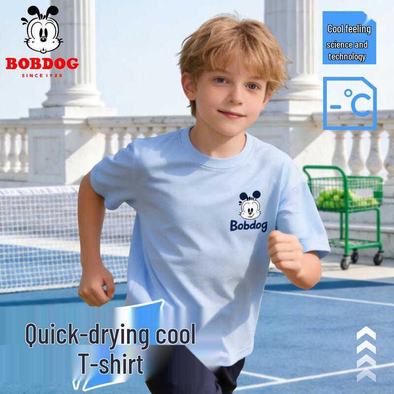 Balabala Boys  Quick-Dry Breathable Short Sleeve T-Shirt 140