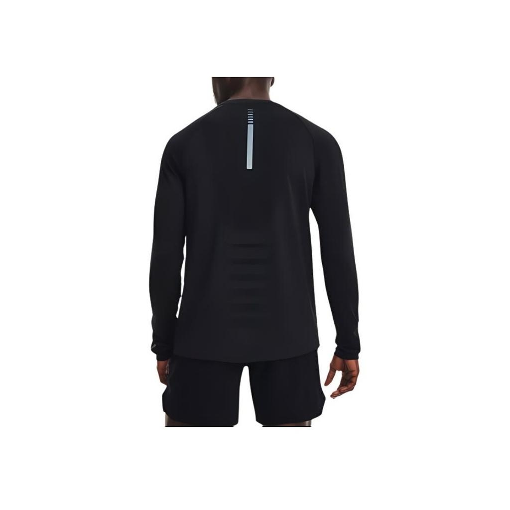 Under Armour Seamless Training Running Printed Long Sleeve T-Shirt Men Tops Black 1366500-001