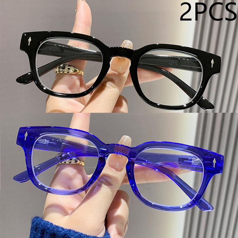 2/3PCS New Fashion Mitae Retro Blue Light Reading Glasses For Women's Elderly Reading Glasses 2316