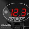 12V Motorcykel Voltmeter Multifunktion Vattentät Timer med LED Digital Display Panel