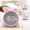 Cute Students Table Clock Bluetooth Intelligent Speaker Alarm Clock Led Digital Clock Wake Up Temperature Clock For Gift
